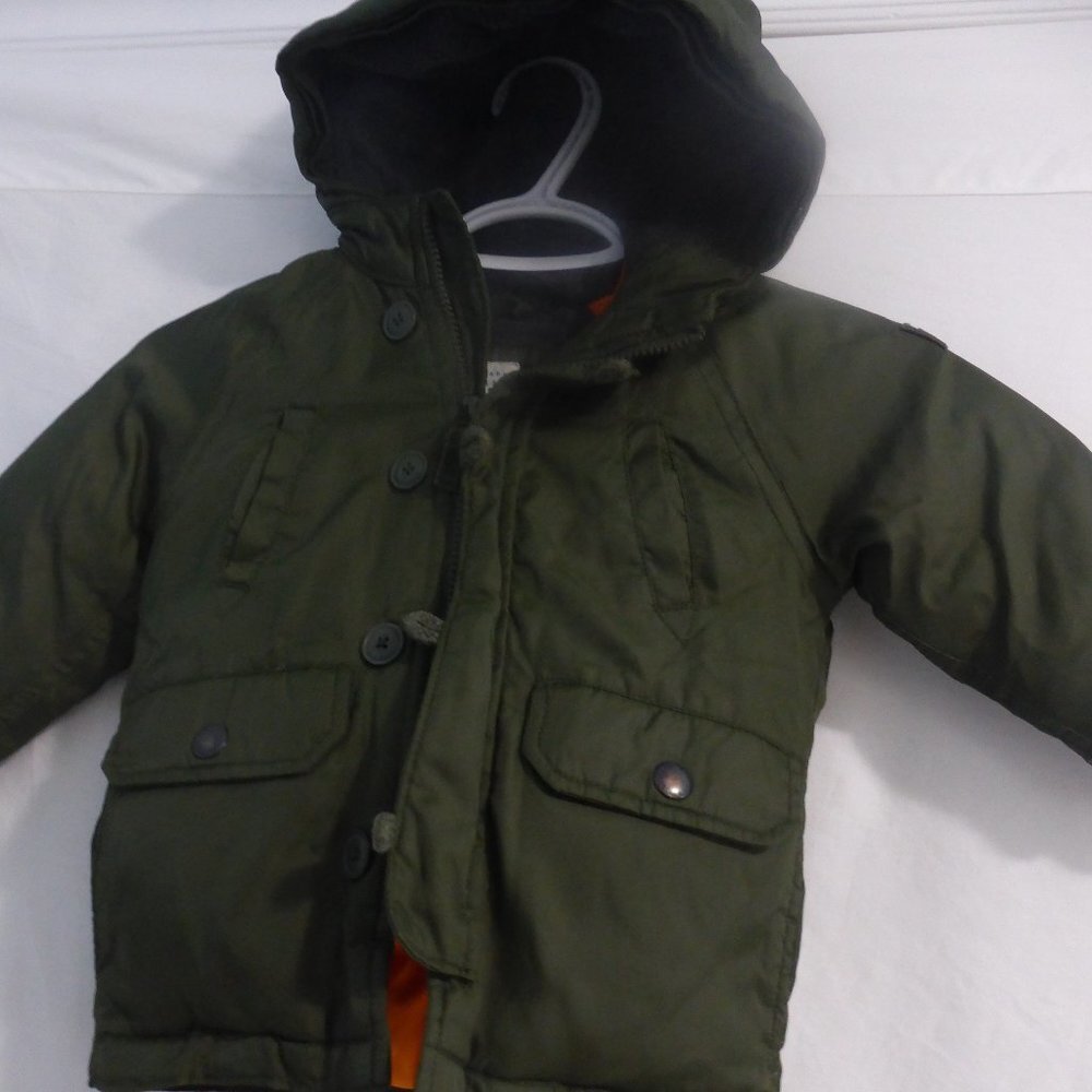 BABY GAP jacket hooded jacket with fleece lining
